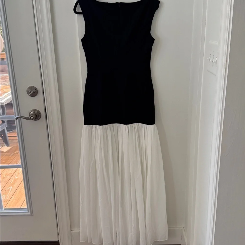 NWT Leau Phantom Chiffon Maxi Dress Size L - Picture 9 of 13